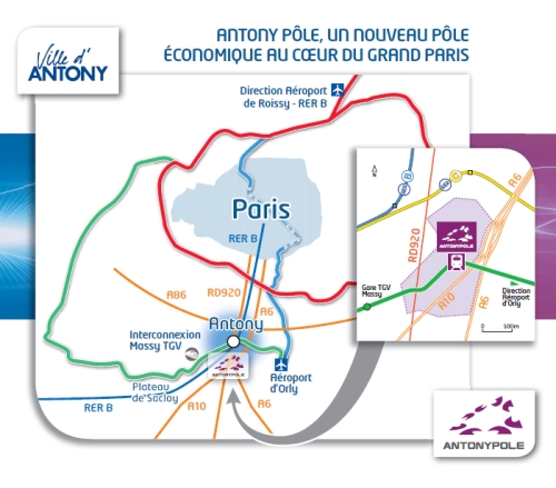 Plan du Grand Paris et de la gare Antonypole Plan du Grand Paris et de la gare Antonypole