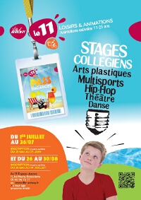 Inscriptions aux stages coll&eacute;giens pour les vacances d'&eacute;t&eacute;
