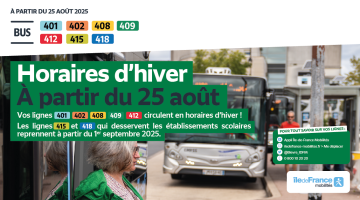 Horaires d'hiver BUS
