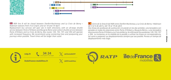 Travaux sur le RER B : interruptions de trafic au 1er semestre 2026