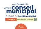 Conseil municipal du jeudi 9 avril 2026