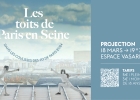 Projection du film Les toits de Paris en Seine