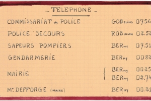 : Numéros de téléphone d&aposurgence de la permanence de la défense passive 