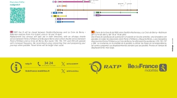 Travaux sur le RER B : interruptions de trafic au 1er semestre 2026
