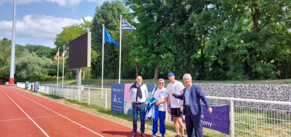 Accueil d’un athlète international à Antony dans le cadre de l’Open de Paris Handisport
