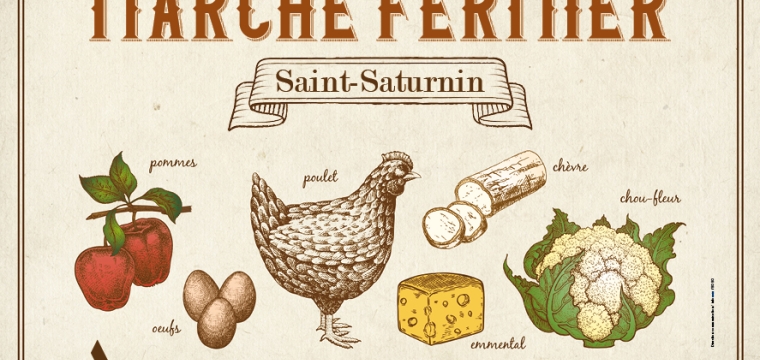 March&eacute; fermier au quartier Saint-Saturnin