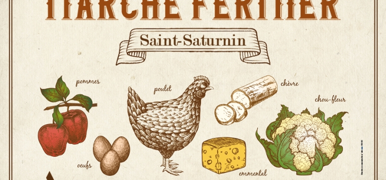 Marché fermier au quartier Saint-Saturnin