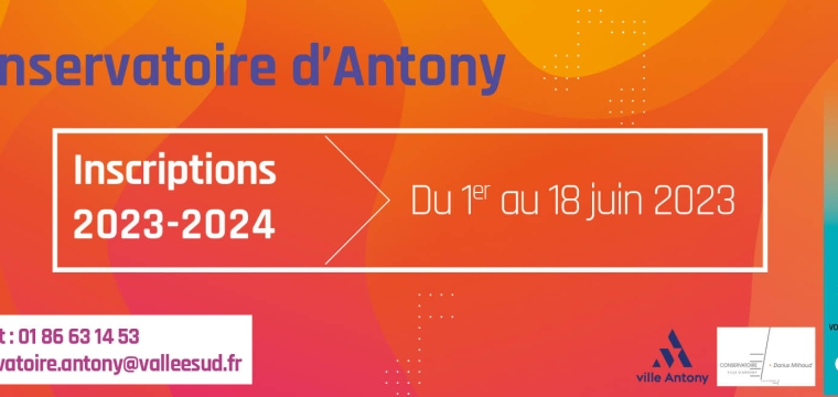 Réinscriptions / Inscriptions du Conservatoire d’Antony