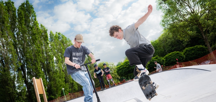 Inauguration du Skatepark rue du Pont de Pierre