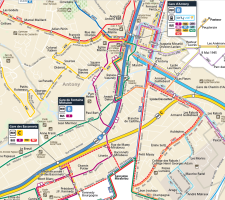 plan des transports