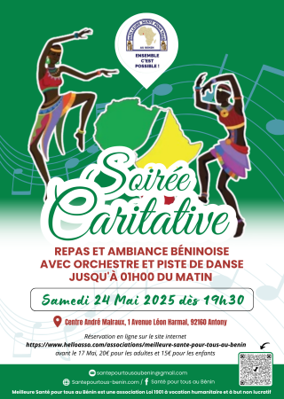 Affiche soirée caritative