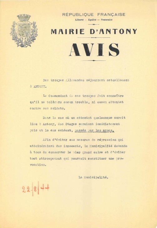 Avis du Maire