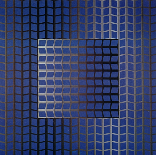 Victor Vasarely (1906-1997)  ZETT-KECK, 1966 sérigraphie sur papier - 67 x 67cm
