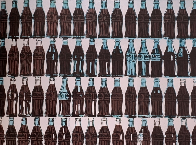 Andy Warhol (1928-1992)  210 COKE BOTTLES (DETAIL), 1962   sérigraphie sur toile- 208 x 267 cm NY The AndyWarhol Foundation Inc.