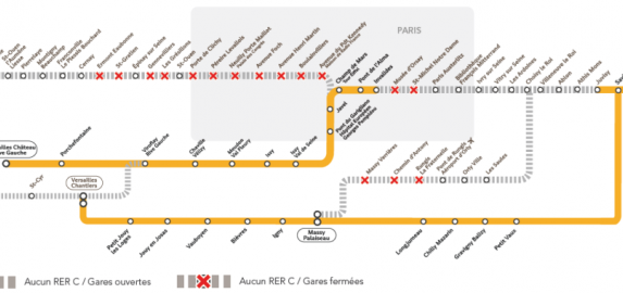 RER C : d'importants travaux prévus en janvier et février